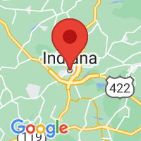 Map of Indiana, PA US